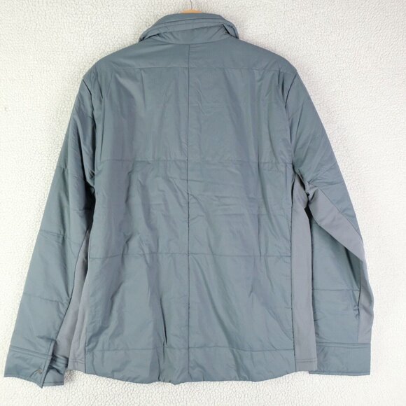 Smartwool Jacket Mens Medium Blue Shacket Shirt Snap Smartloft Pewter JKT - Picture 5 of 12